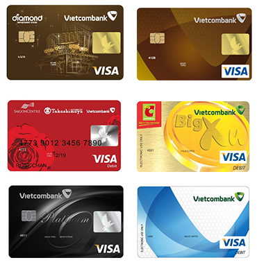 các loại thẻ Visa Vietcombank
