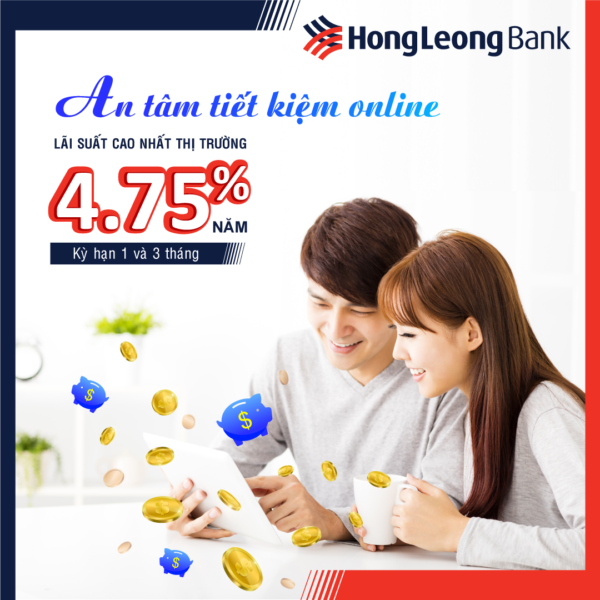 lãi suất tiết kiệm online tại Hong Leong